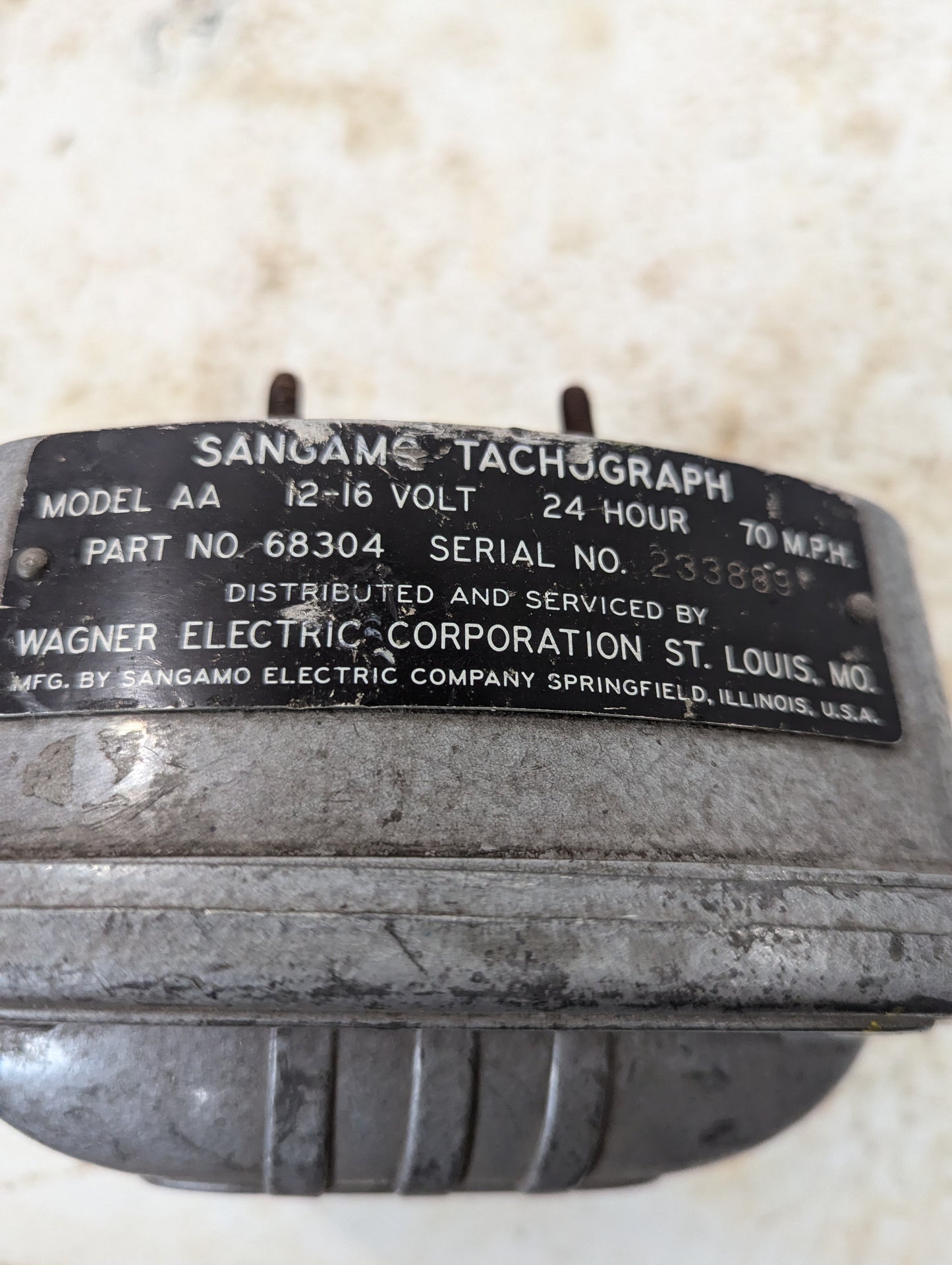 Vintage Sangamo Tachograph Model AA