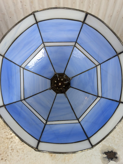 Blue Lead Glass Hanging Lamp Shade