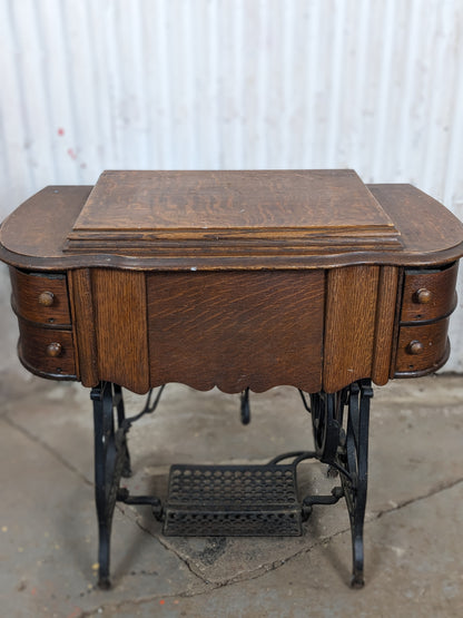 Antique White Sewing Machine