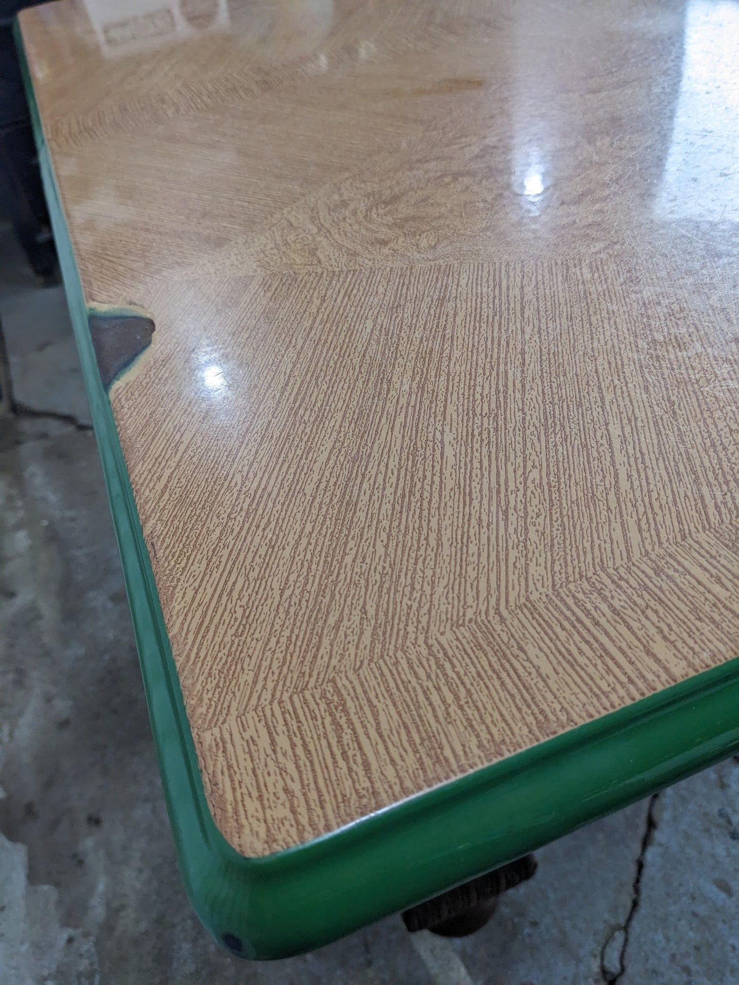 Vintage Enamel Topped Table