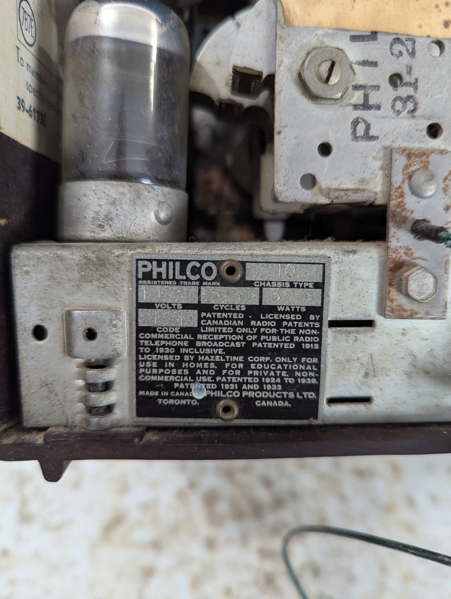 Philco 1939 Type 10 Radio