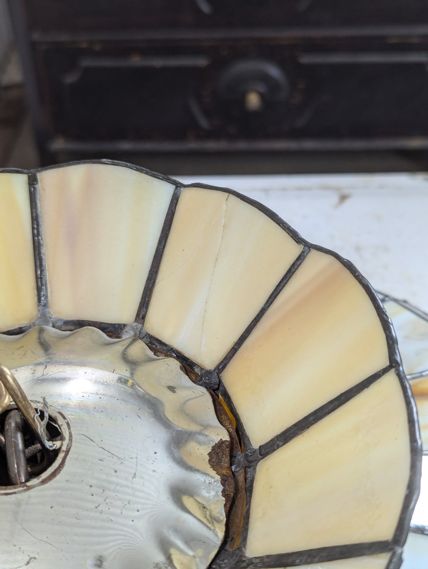 Retro Leaded Glass Hanging Lamp Shade