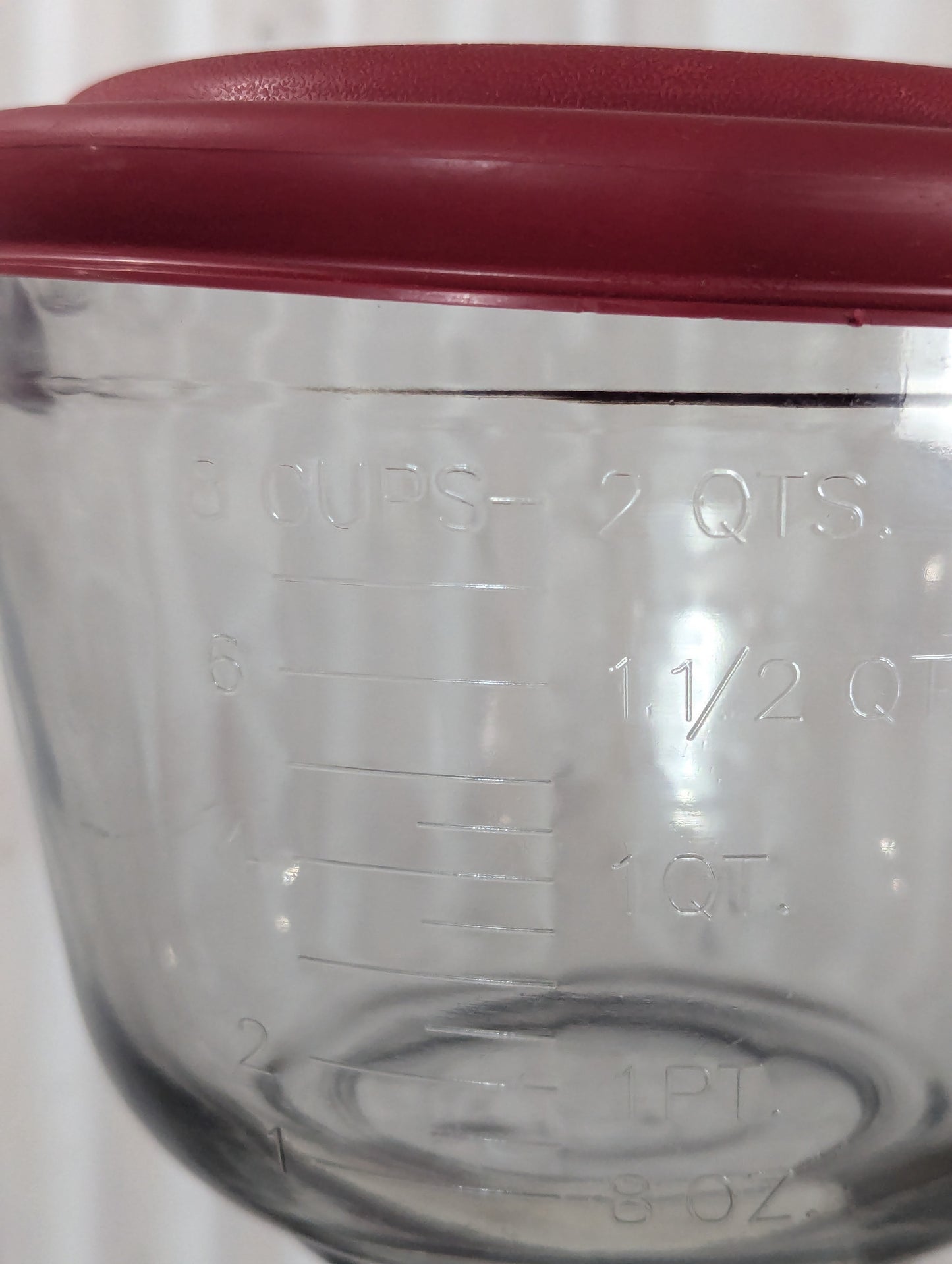 2 Qt. Anchor Hocking Glass Batter Bowls with Lids