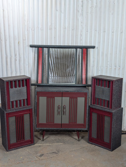 Cabinet with Mirror plus 4 Speakers
