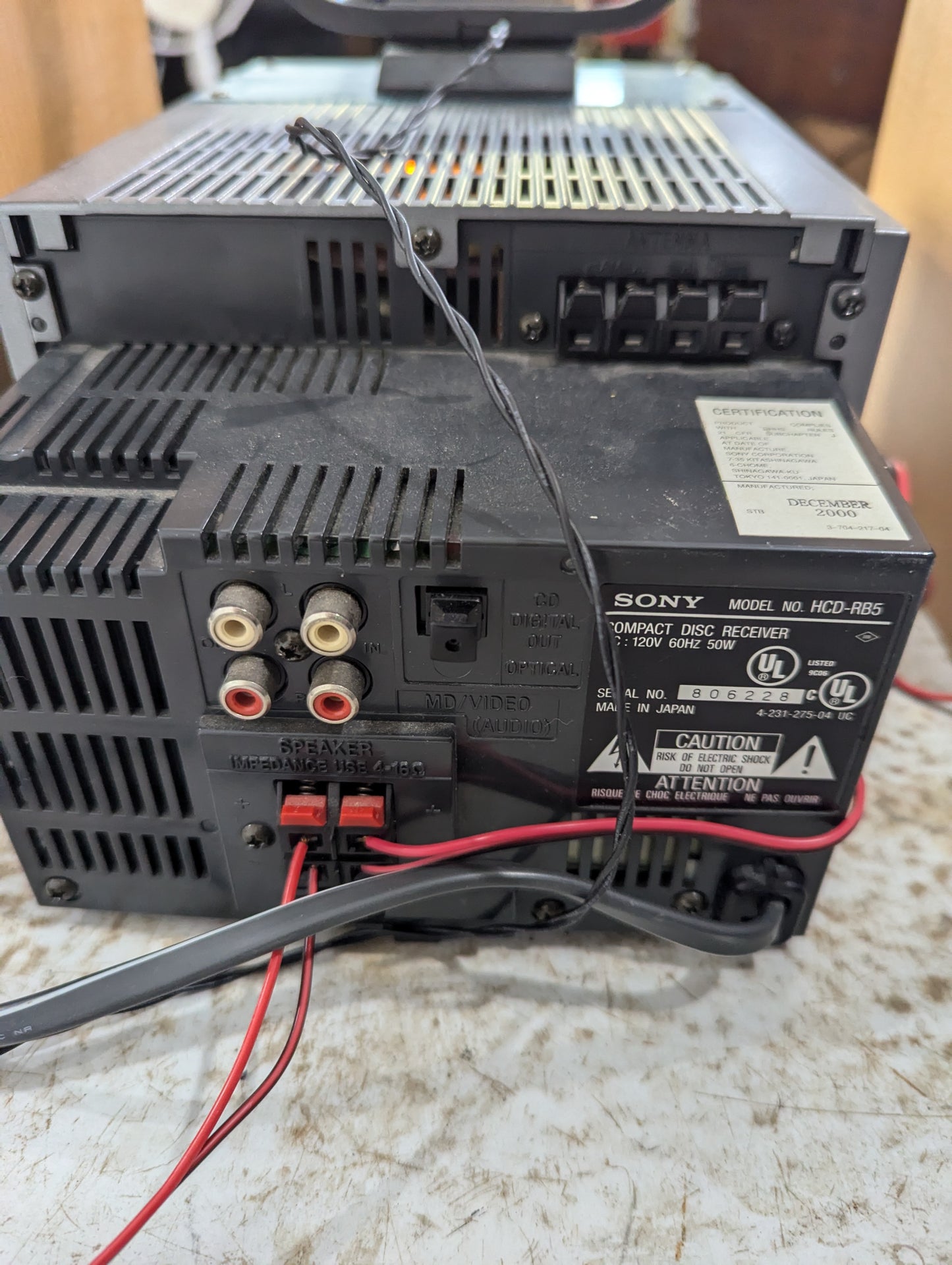 Sony Micro Hi Fi Component System CMT-RB5