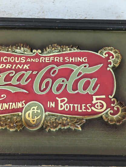 3D Coca Cola Framed Sign