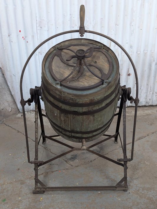 Antique Wooden Tumbling Butter Churn
