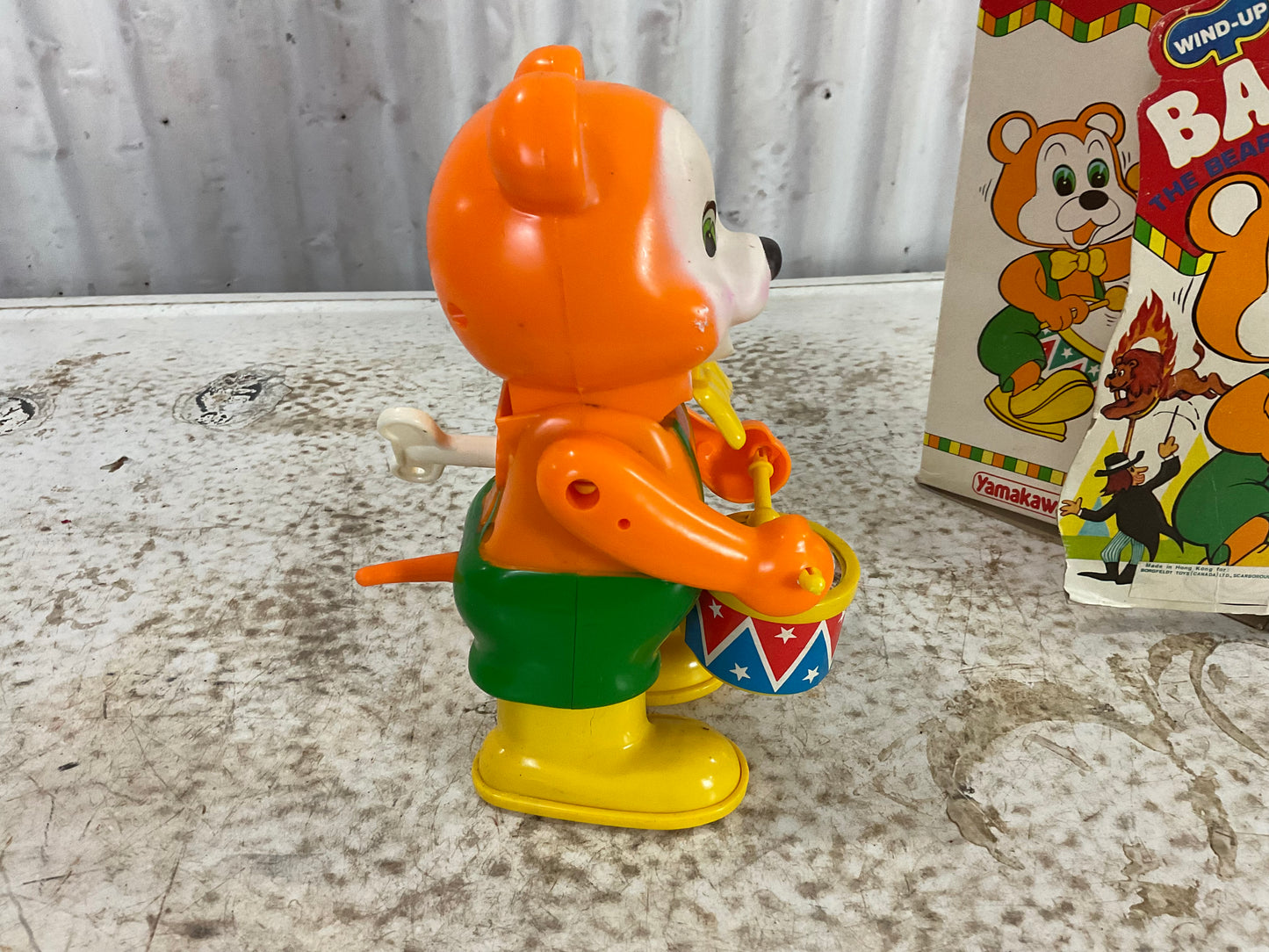 Vintage Windup Barry The Bear Drummer  in Original Box