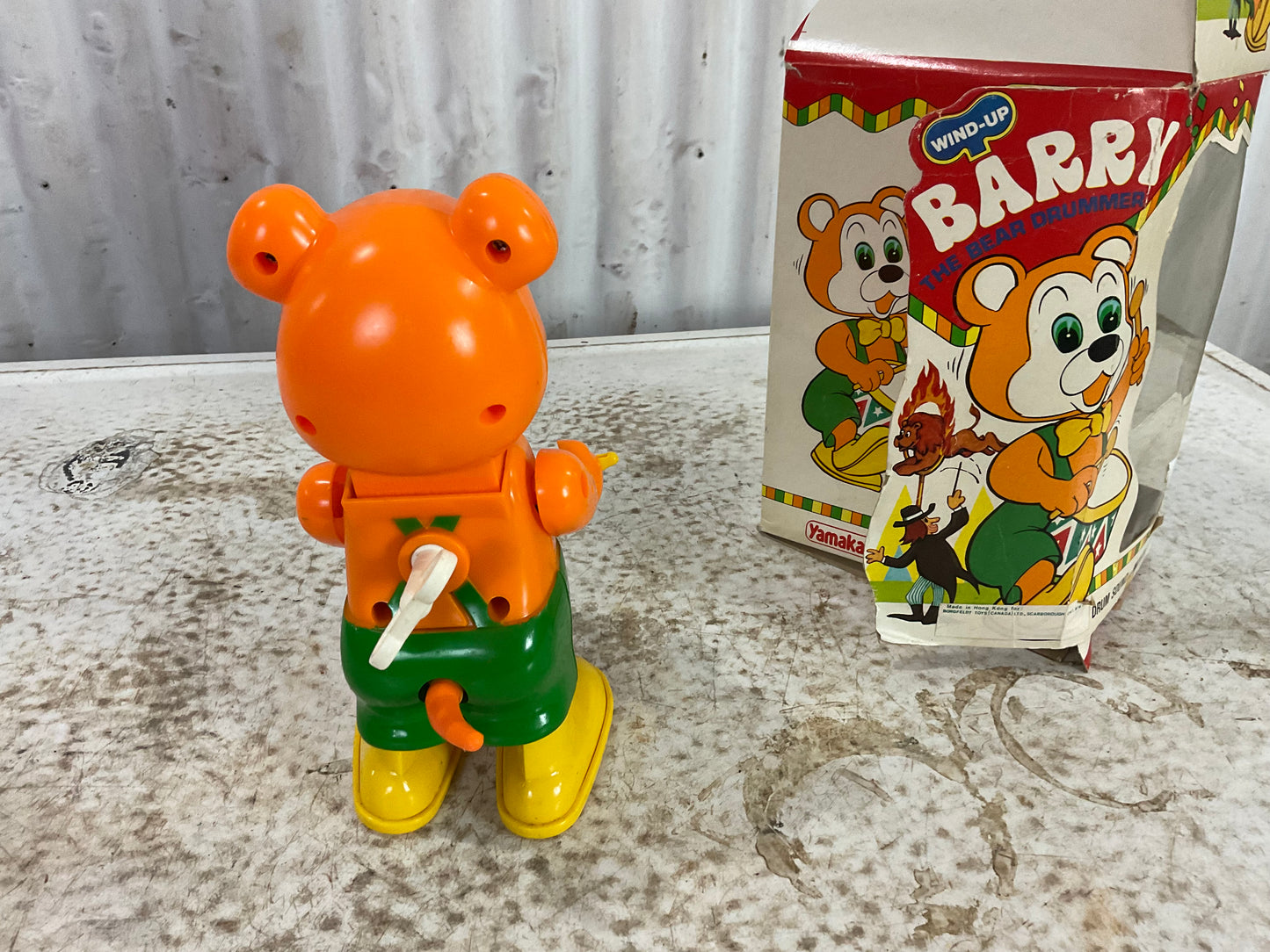 Vintage Windup Barry The Bear Drummer  in Original Box