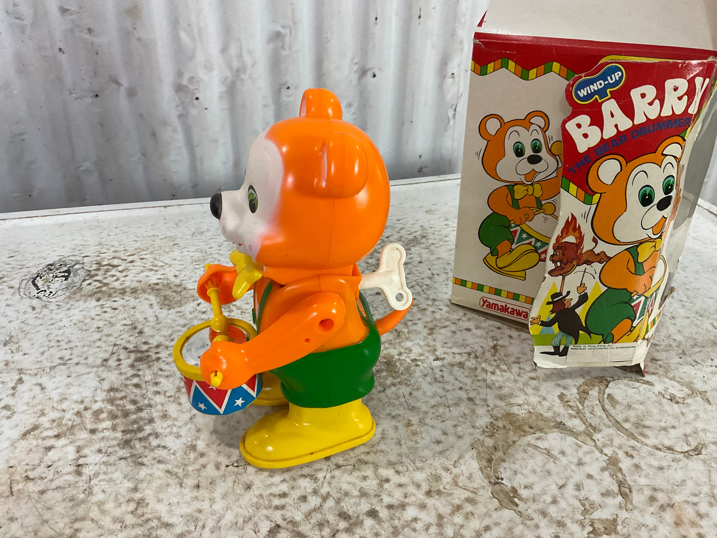 Vintage Windup Barry The Bear Drummer  in Original Box