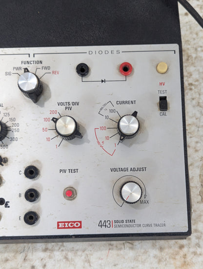 Eico 443 Solid State Semi Conductor Curve Tracer