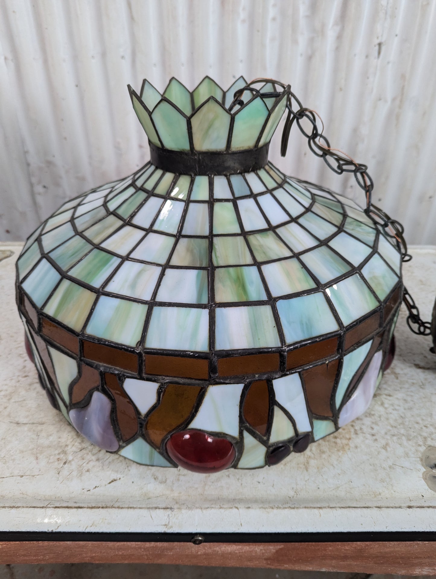Meyda Tiffany Style Fruit Pendant Light