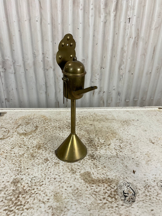 Early 1800’s Brass Betty Oil Lamp