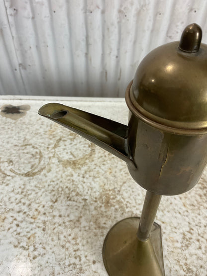 Early 1800’s Brass Betty Oil Lamp