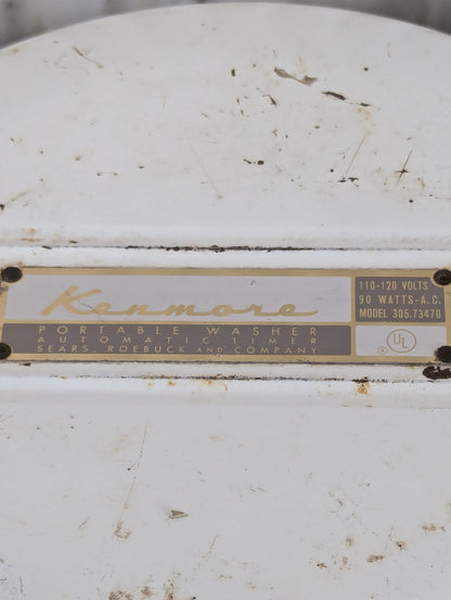 Vintage Kenmore Portable Clothes Washer Model 305-73470