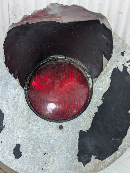 Set of Vintage Railroad Crossing Lights