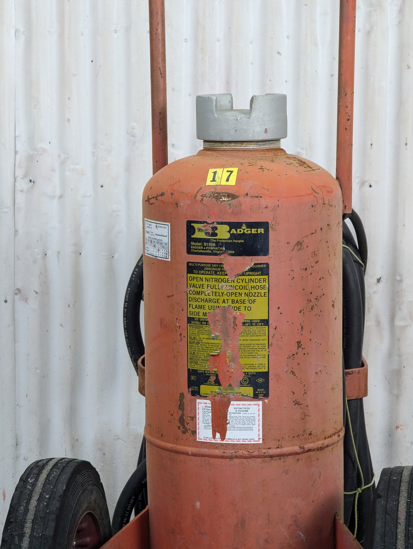 Vintage Badger Fire Extinguisher Model B150A