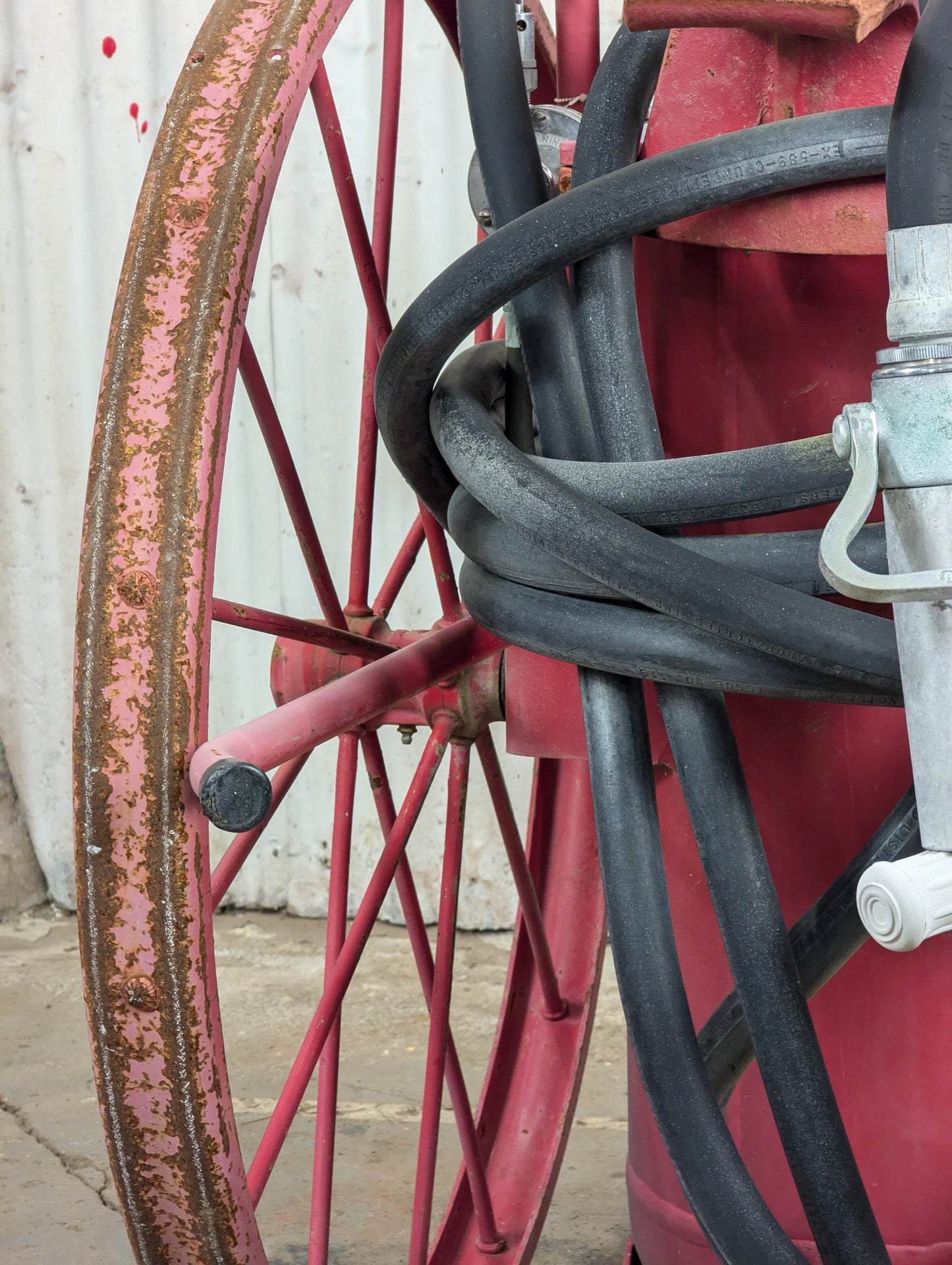 Vintage Ansul Wheel Fire Extinguisher