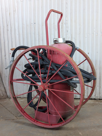 Vintage Ansul Wheel Fire Extinguisher