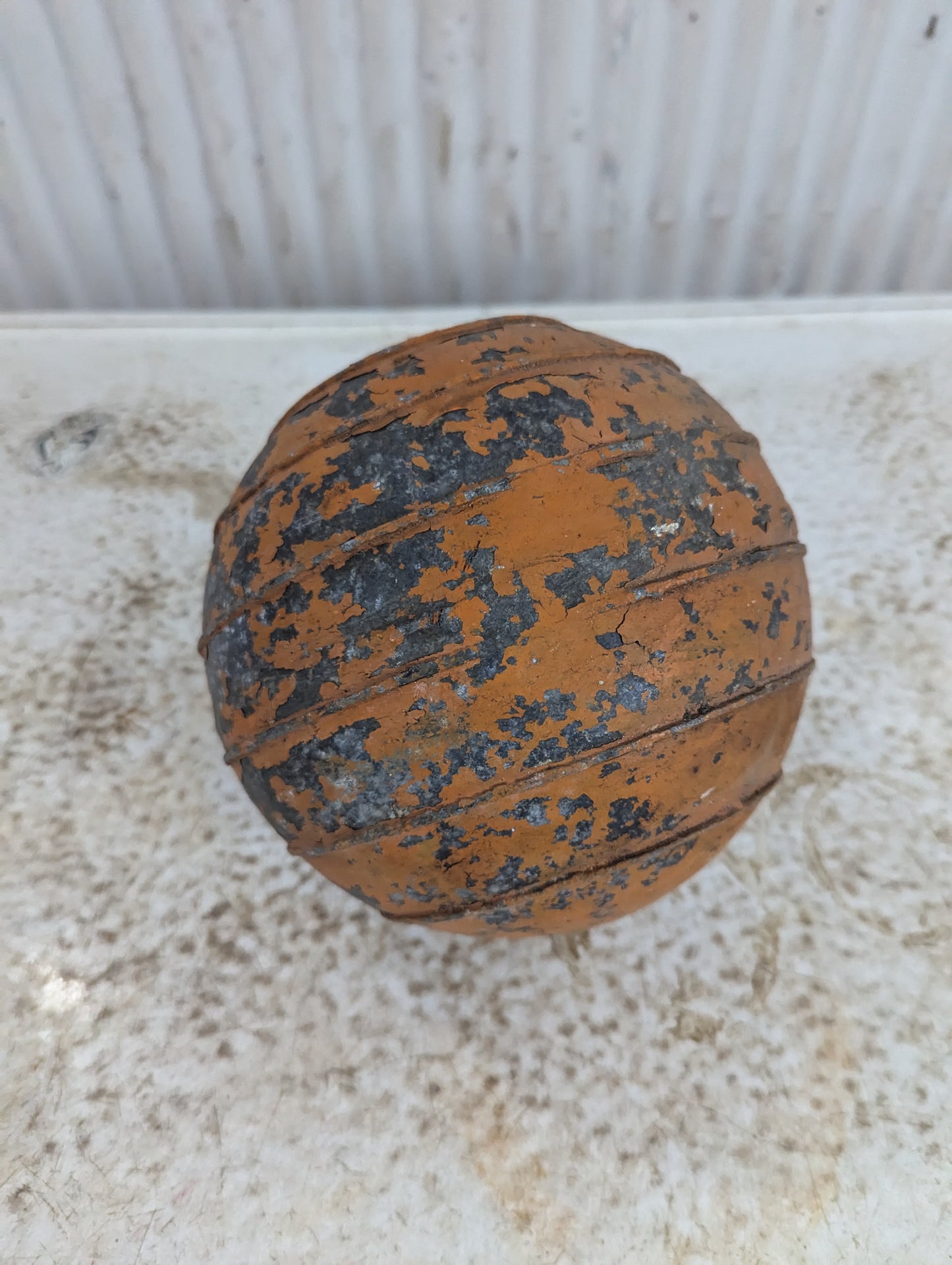 Vintage Fishing Metal Buoy Ball