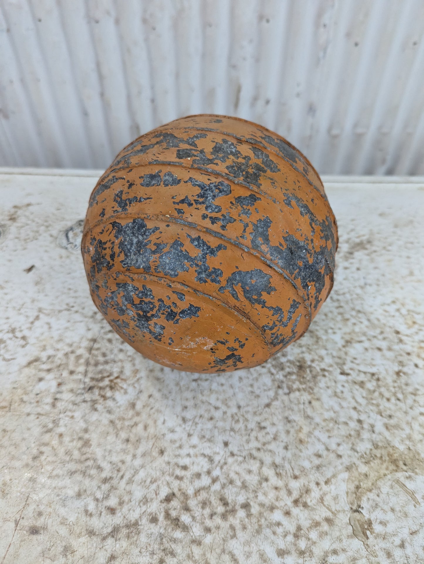 Vintage Fishing Metal Buoy Ball