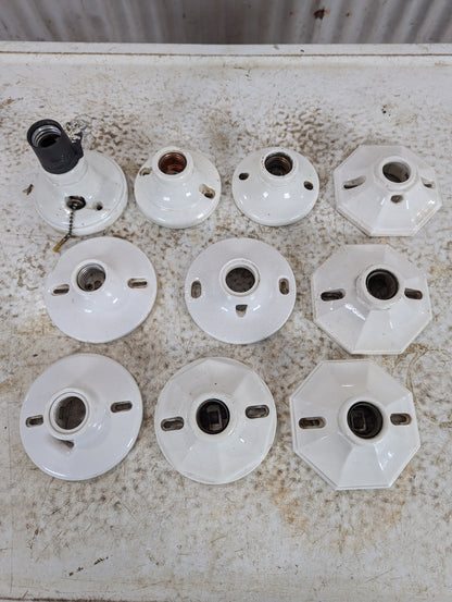 Vintage Porcelain Light Fixtures