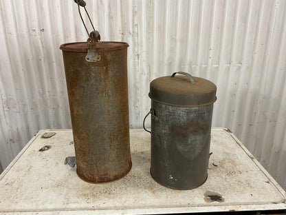 Antique Gravity Cream Separator Cans
