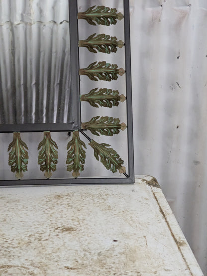 Mirror with Metal Frame & Leaves