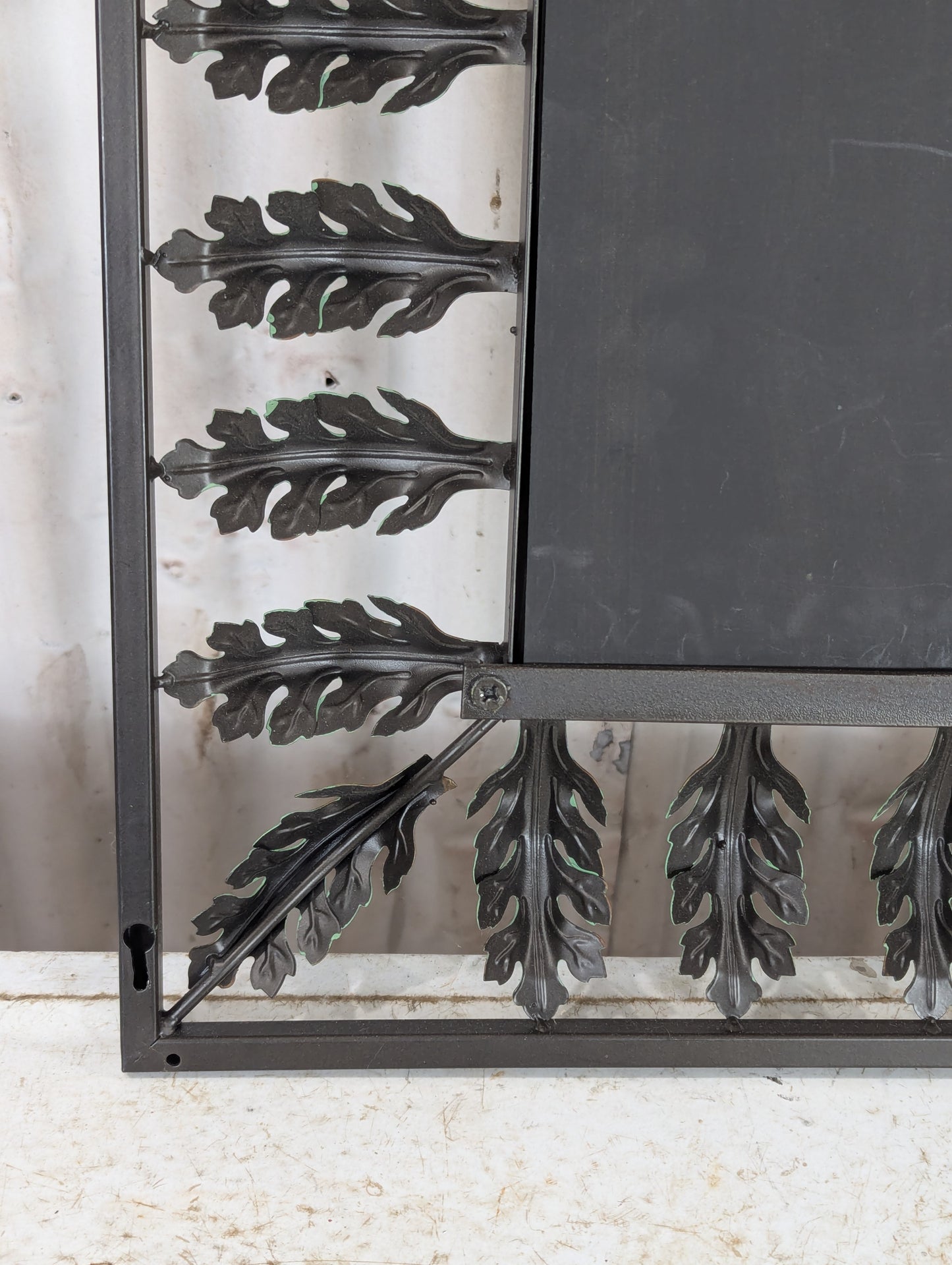 Mirror with Metal Frame & Leaves
