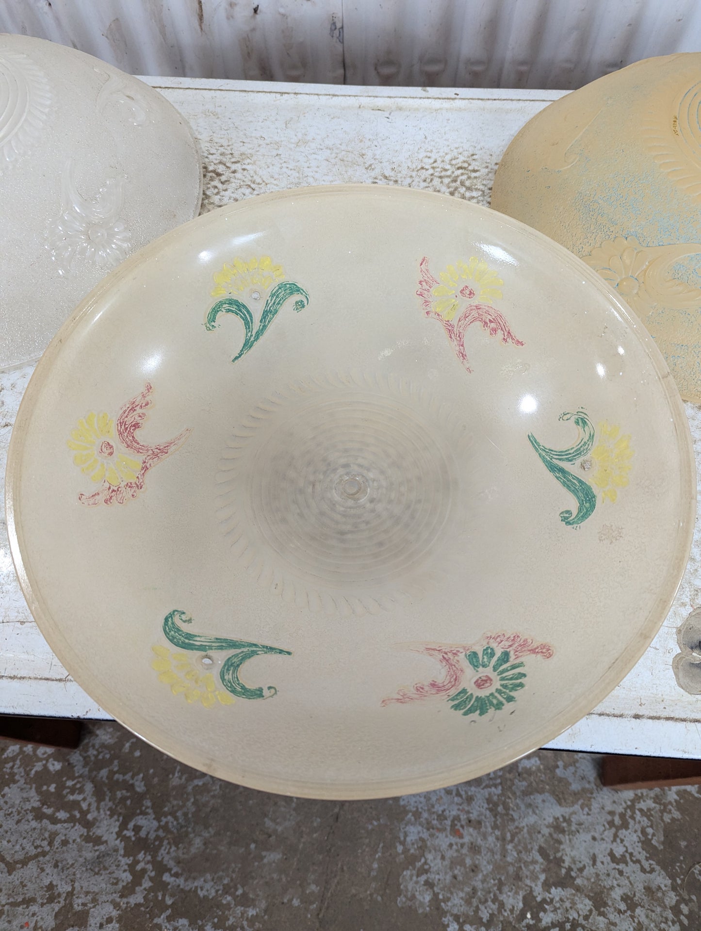 Vintage Glass Domer Light Shades