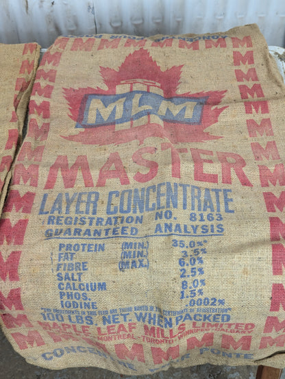 Assorted Vintage Burlap Bags