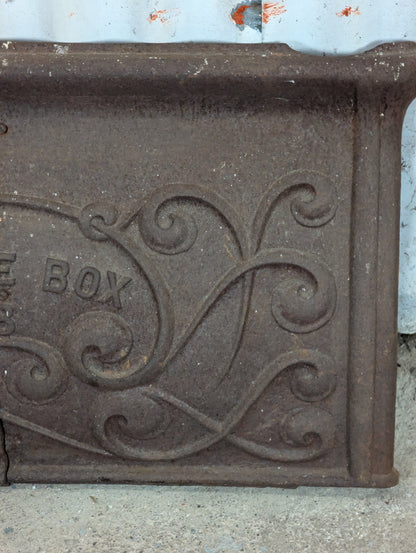 Vintage Cast Iron “Favorite Box 28” Stove Part