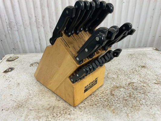 Ronco Six Star Cutlery Wood Block