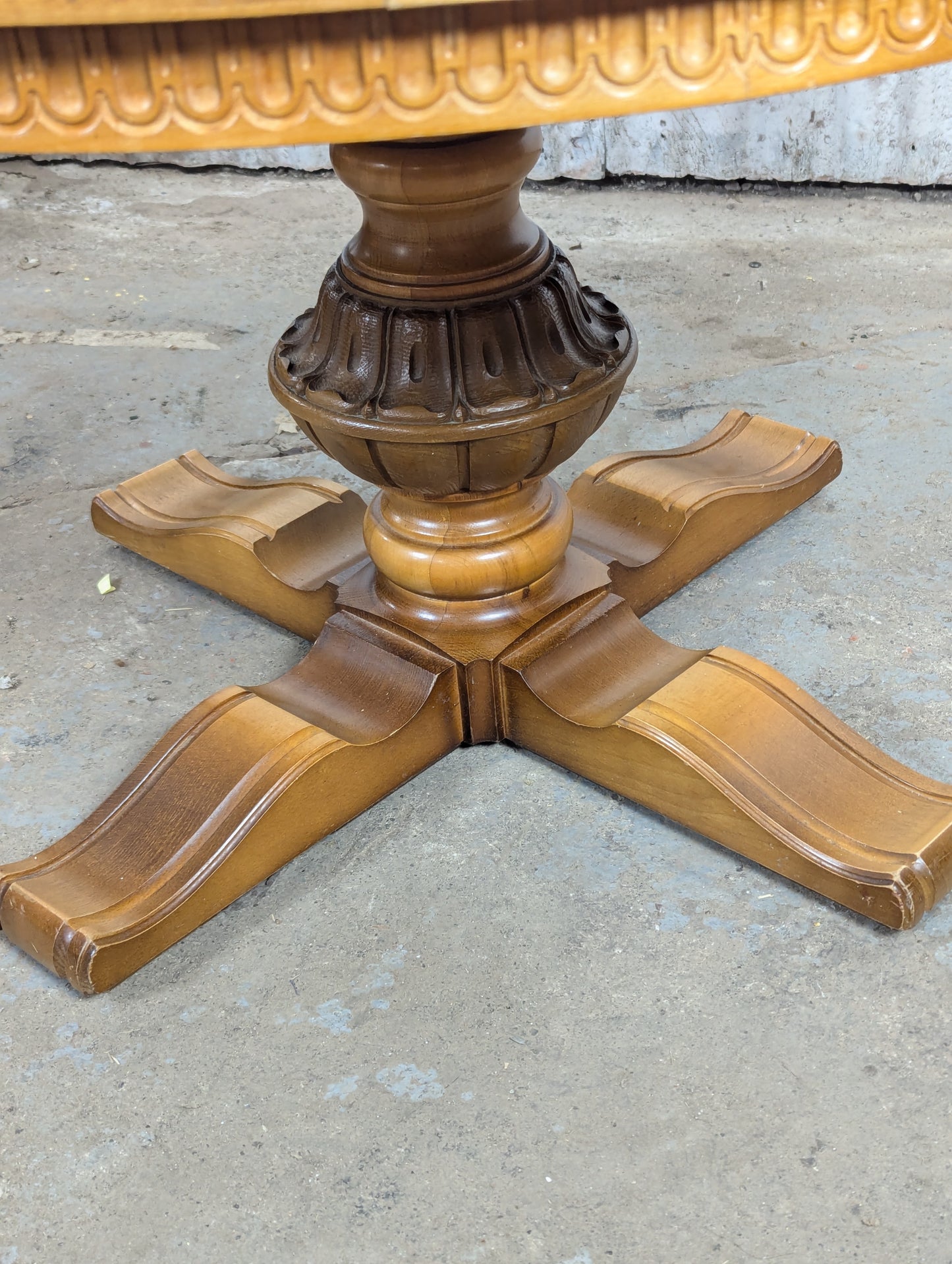 Round Coffee Table with Marble Top