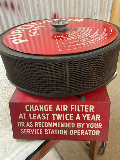 Vintage Purolator Filtair-Chek with Stand