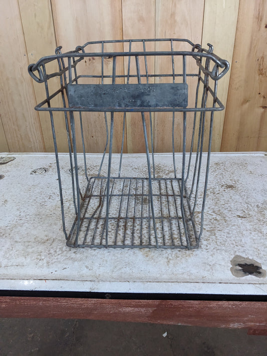 Vintage Burnbrae Farms Wire Egg Carton Holder