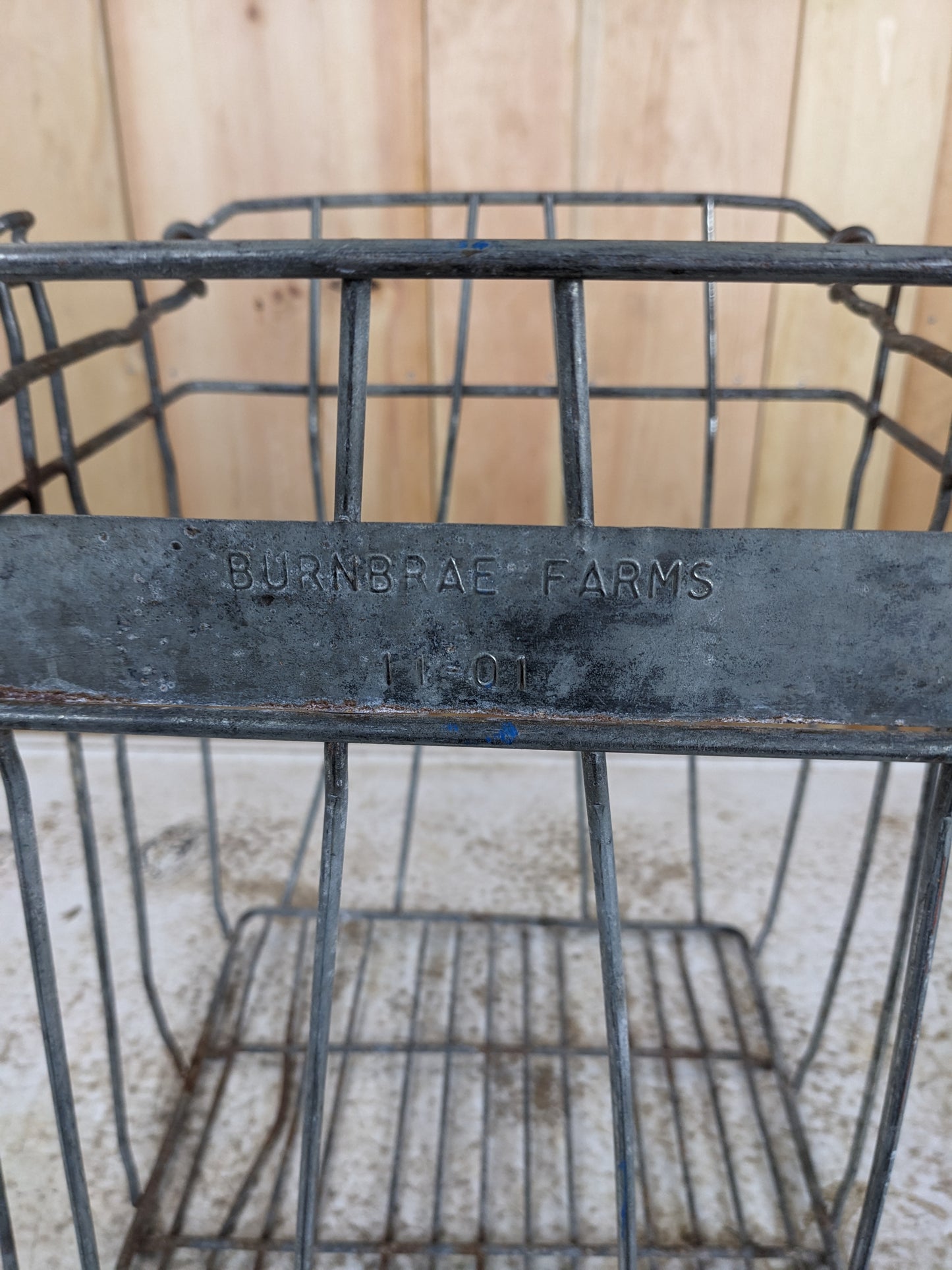 Vintage Burnbrae Farms Wire Egg Carton Holder