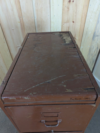 Vintage Oak Filing Cabinet