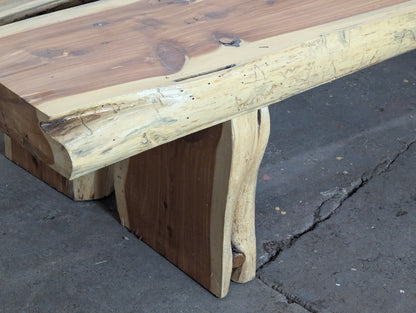 Rustic 3” Red Cedar Bench