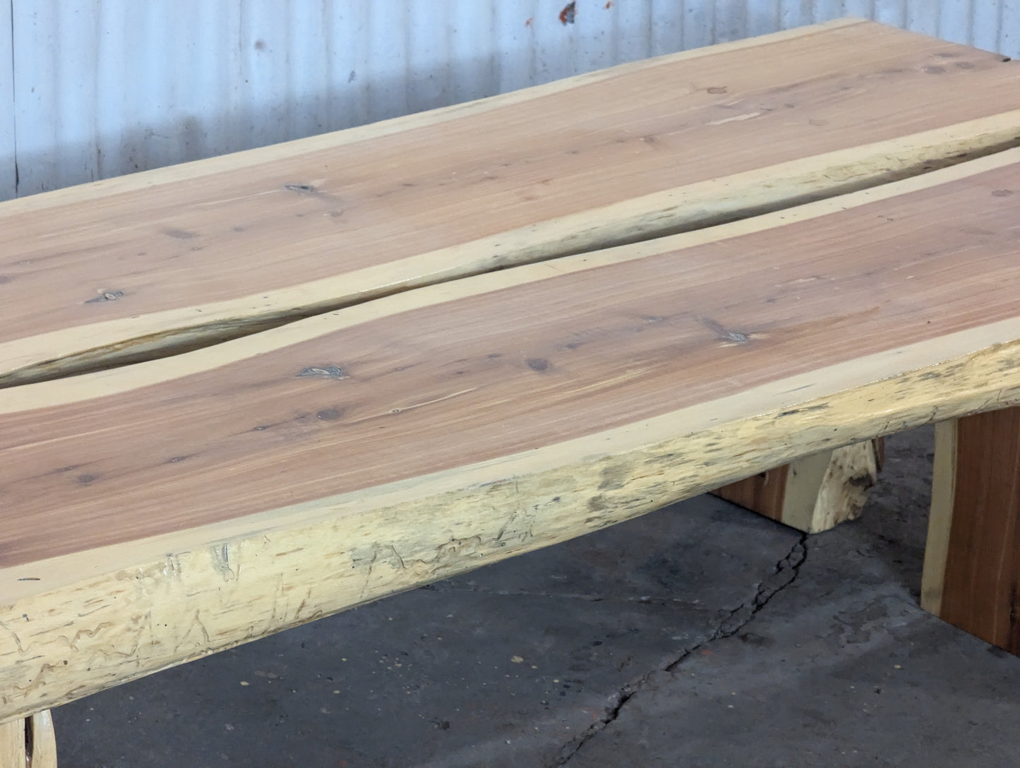 Rustic 3” Red Cedar Bench
