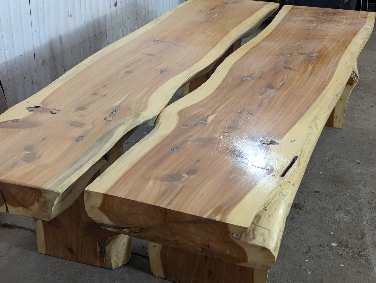 Rustic 3” Red Cedar Bench