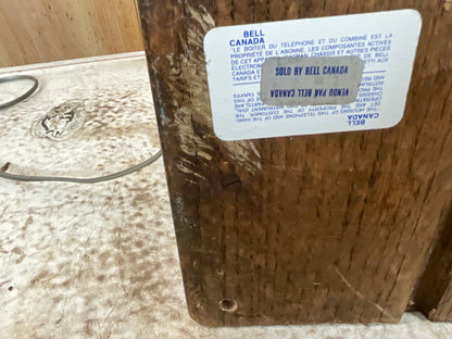 Working Antique Northern Electric Wooden Wall Phone