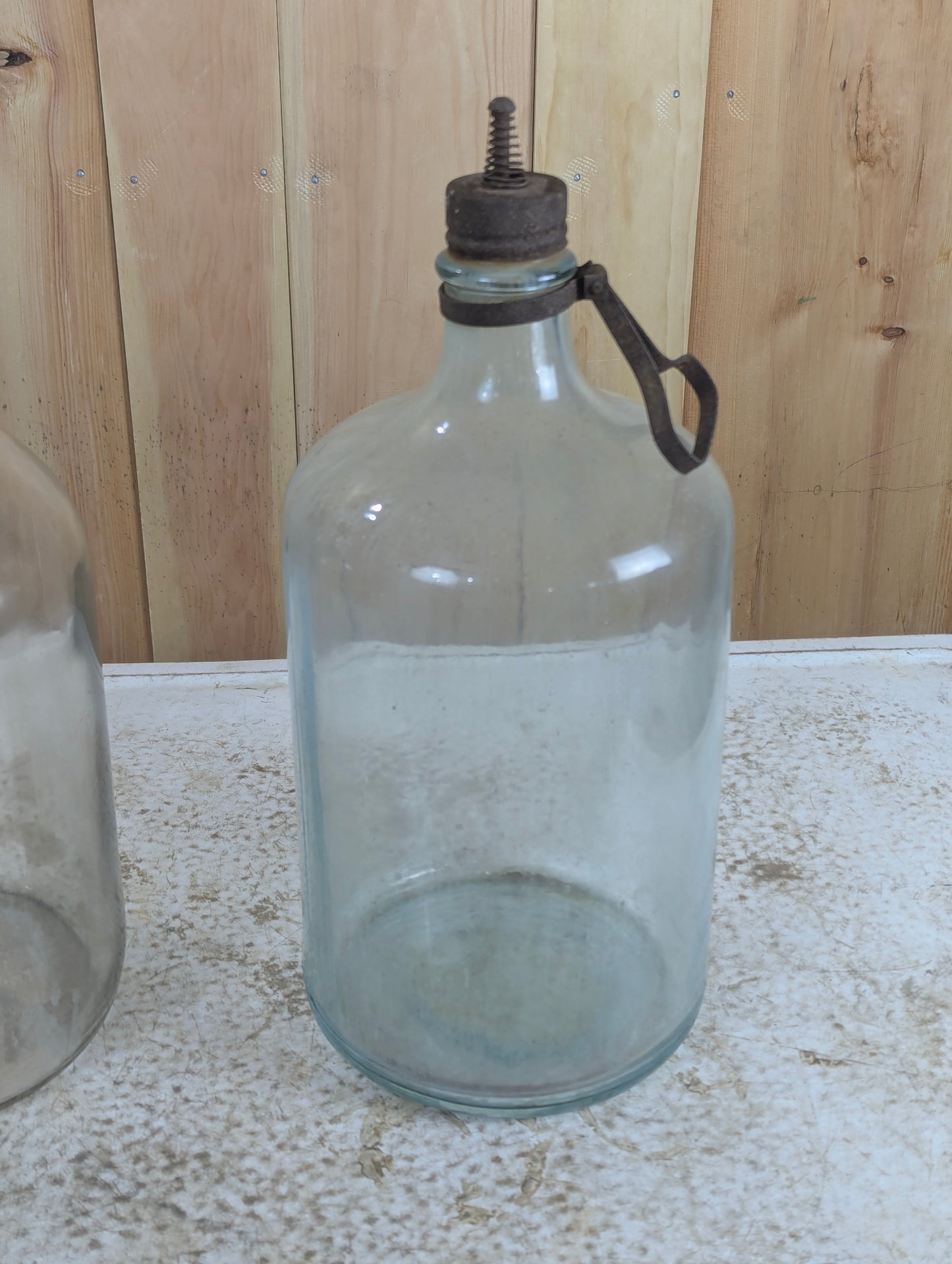 Antique Glass Fuel Jars