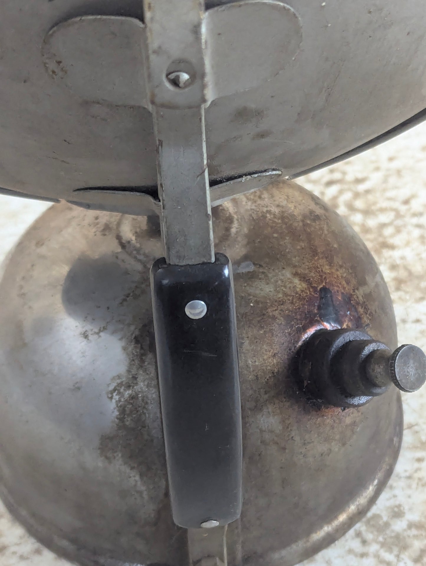 Vintage Gas Lantern with Metal Reflector