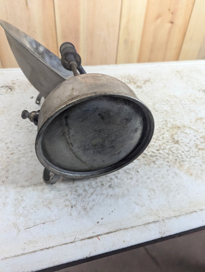 Vintage Gas Lantern with Metal Reflector