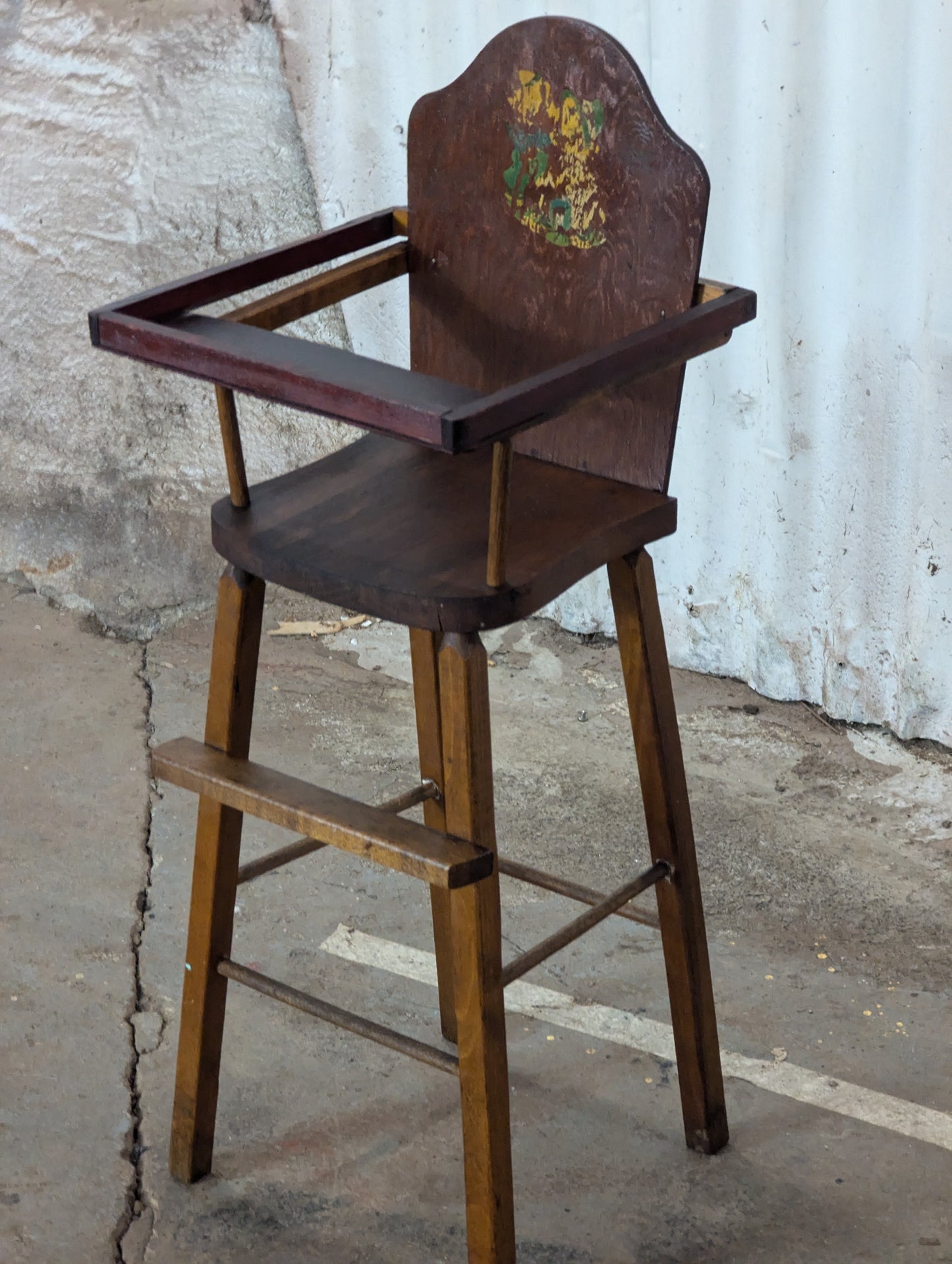 Antique Doll Highchair