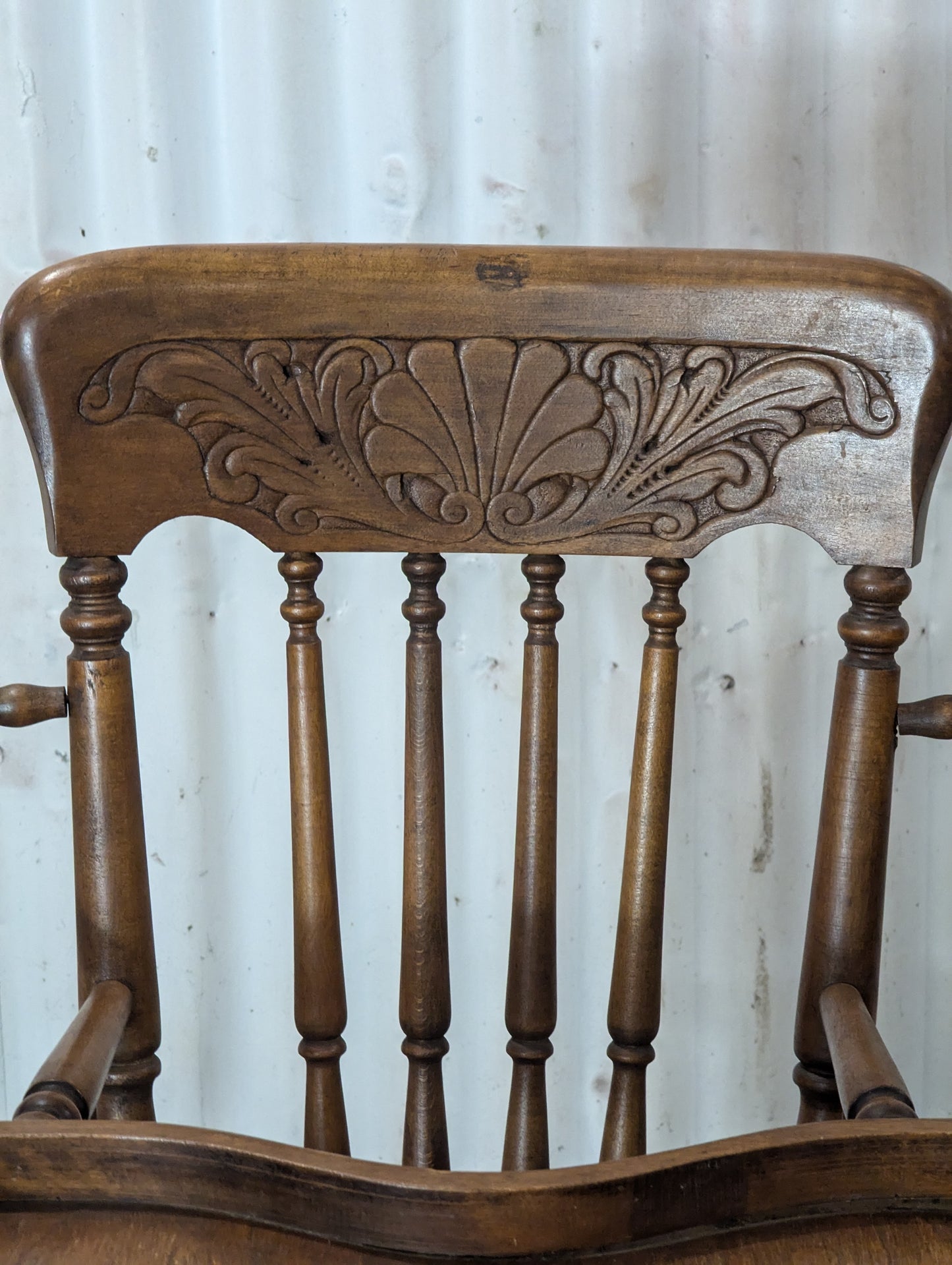 Antique Oak Combo Highchair and Stroller