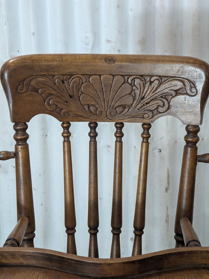 Antique Oak Combo Highchair and Stroller