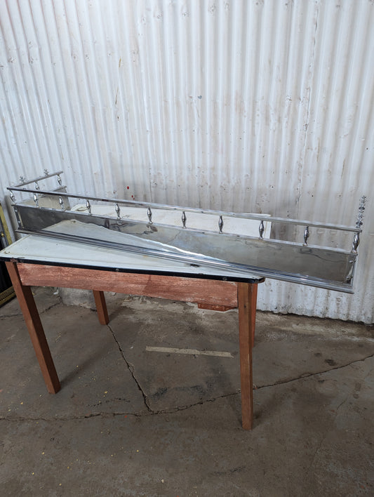 Chrome Fireplace Fender