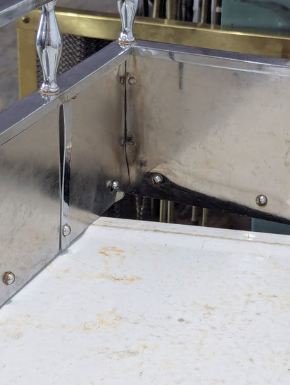 Chrome Fireplace Fender